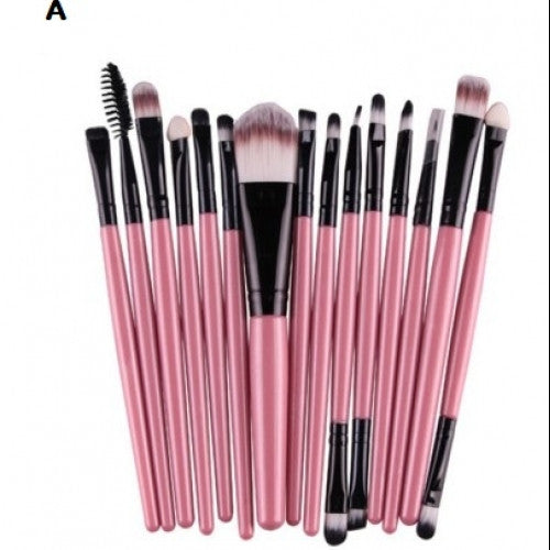 15Pcs Cosmetic Makeup Brush