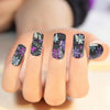 Flowers Design Color Change Nail Sticker