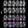 Flowers Design Color Change Nail Sticker