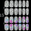 Flowers Design Color Change Nail Sticker